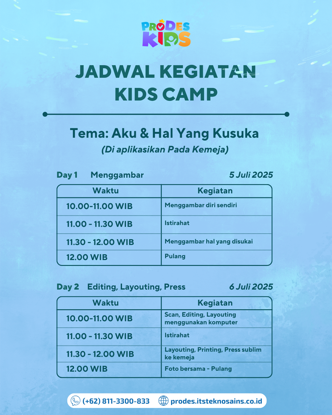 Jadwal kids camp (2) Jadwal kids camp (2)